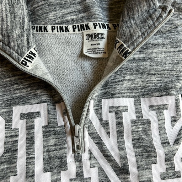 PINK Victoria's Secret Charcoal Cowl Neck Sweater pit 21 length 22 - Picture 4 of 4